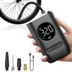 Bomba de Ar Digital com Lanterna LED para Pneus e Bicicletas
