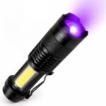 Lanterna LED UV Luz Negra Ultravioleta Recarregável Potente
