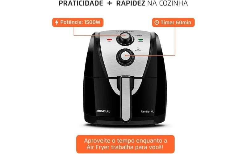 Air Fryer Mondial 4L: Boa para Apartamento Pequeno?