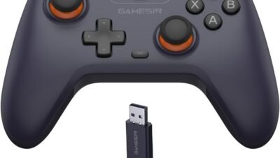 Controle Bluetooth Sem Fio para Jogos com Turbo e Vibração