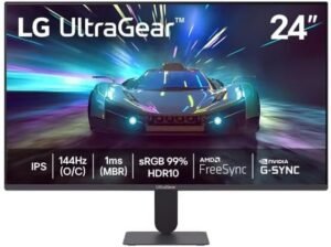 Monitor Gamer 24 Polegadas IPS Full HD 144Hz Preto