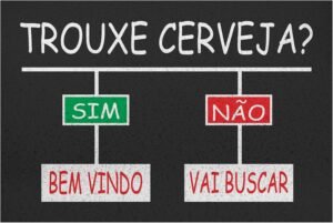 Tapete Capacho para Entrada com Design Divertido