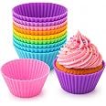 Forminhas de Silicone para Cupcake Kit 12 Cores Variadas