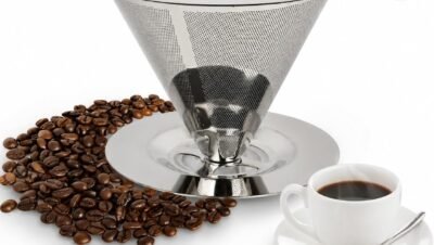 Coador de Café Inox Reutilizável Sustentável e Econômico