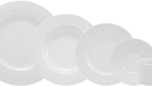 Aparelho de Jantar em Porcelana Schmidt Pomerode Branco