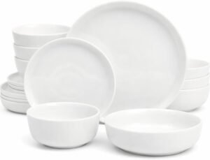 Conjunto de Louça para 4 Pessoas Branco Elegante