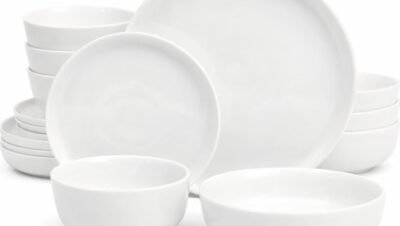Conjunto de Louça para 4 Pessoas Branco Elegante