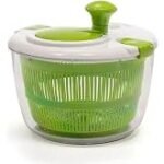 Secador de Salada em Plástico Resistente com Cesto Giratório