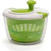 Secador de Salada em Plástico Resistente com Cesto Giratório