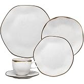 Aparelho de Jantar Branco com Design Elegante