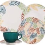 Aparelho De Jantar Completo Em Porcelana Branco