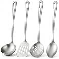 Kit Utensílios de Cozinha em Aço Inox Resistente e Prático