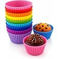 Forminhas de Silicone para Cupcake e Muffin Kit 12 peças