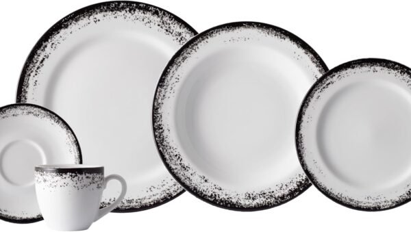 Serviço de Jantar e Chá em Porcelana Azul Completo
