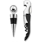 Kit para Vinho em Aço Inox Completo com Acessórios
