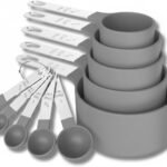 Kit de Medidores para Cozinha em Inox e Plástico Rosa
