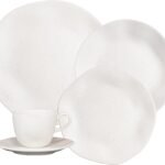 Aparelho de Jantar em Porcelana Baunilha Elegante