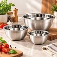 Kit 3 Tigelas Inox Premium Empilháveis Multiuso Cozinha