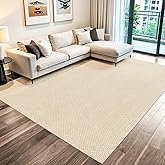 Tapete Para Sala e Quarto de Sisal Bege Fácil de Limpar
