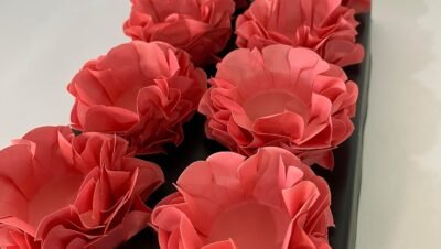 Forminhas Doces Finas Flor Luxo para Festa Kit 120 unidades